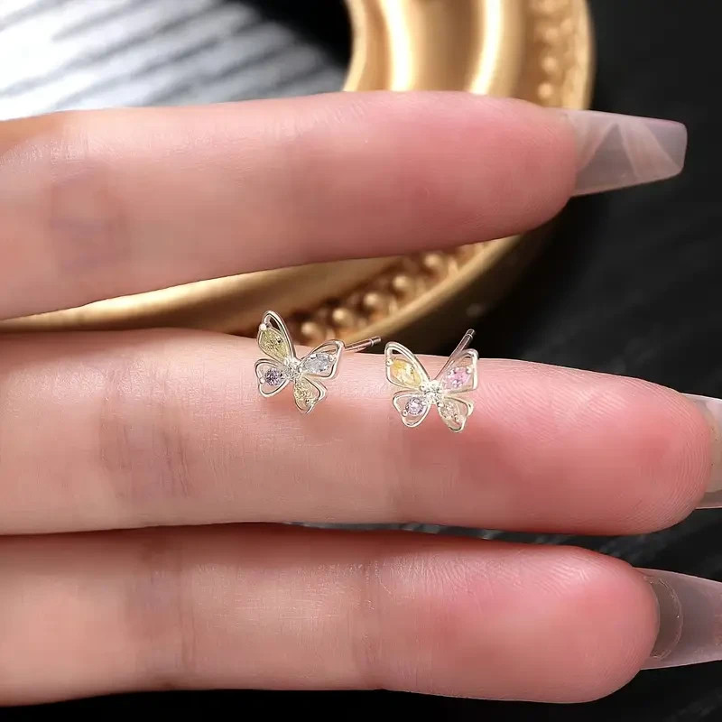 Elegant Butterfly Earrings Cute Sweet Ear, Alloy, for Holidays and Parties