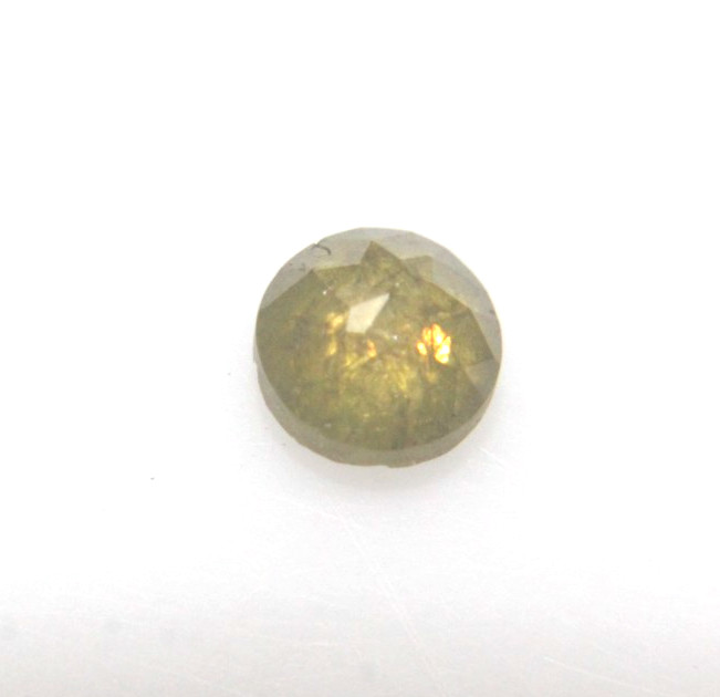 0.50Ct Natural Real Round Yellow Color Tambuli Rose Cut Diamond 4.19-4.21×2.94MM