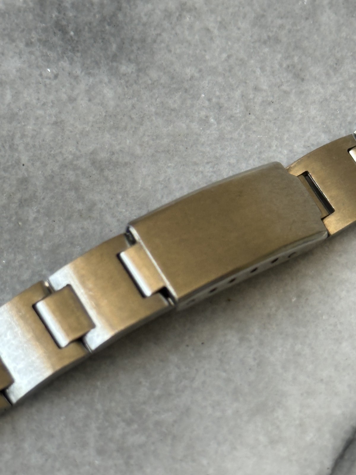 Bracelet de montre vintage en acier inoxydable style Oyster
