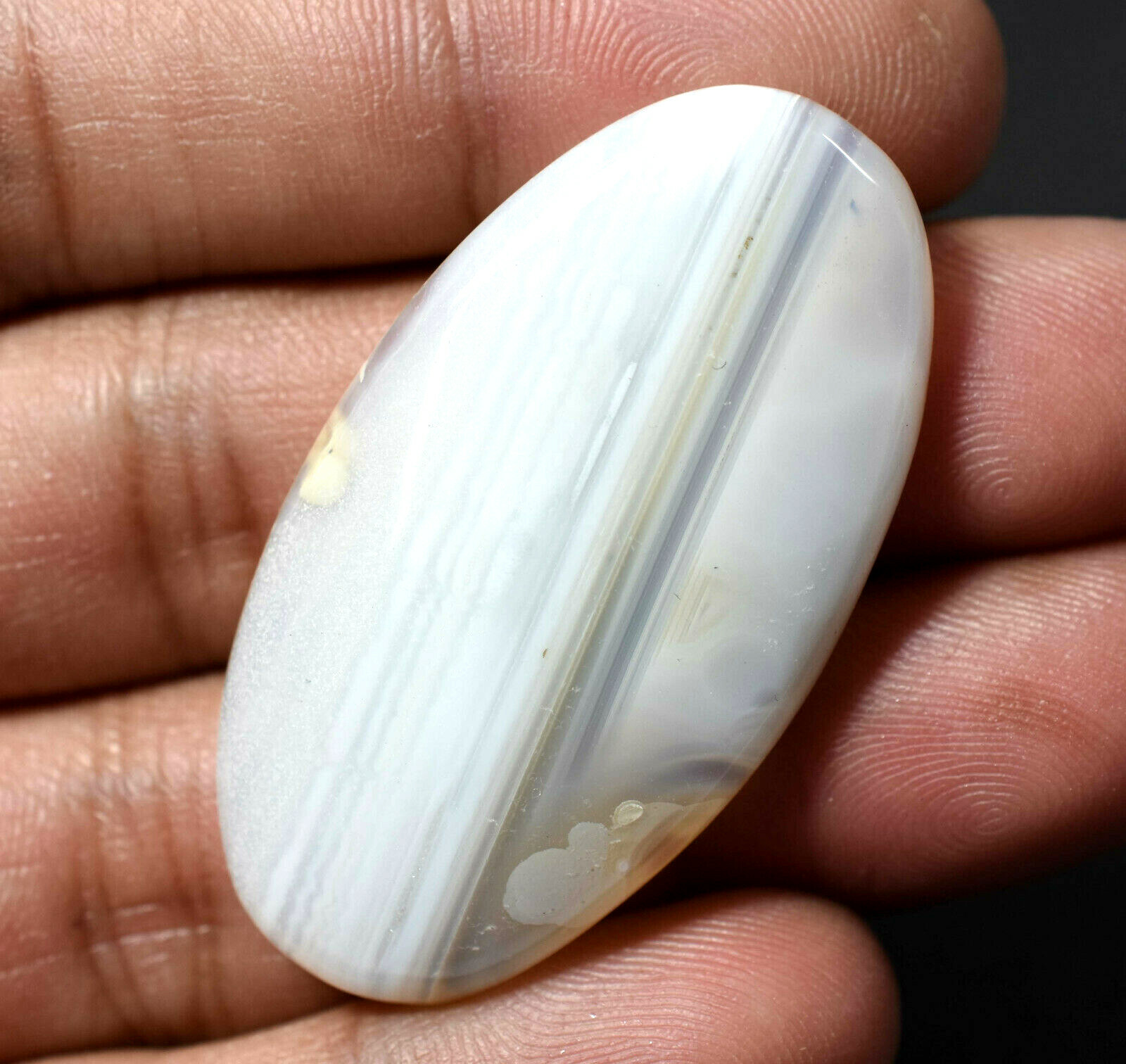 60.50 Ct Natural White Agate Designer Cabochon Beautiful AAA+ Quality Gemstone