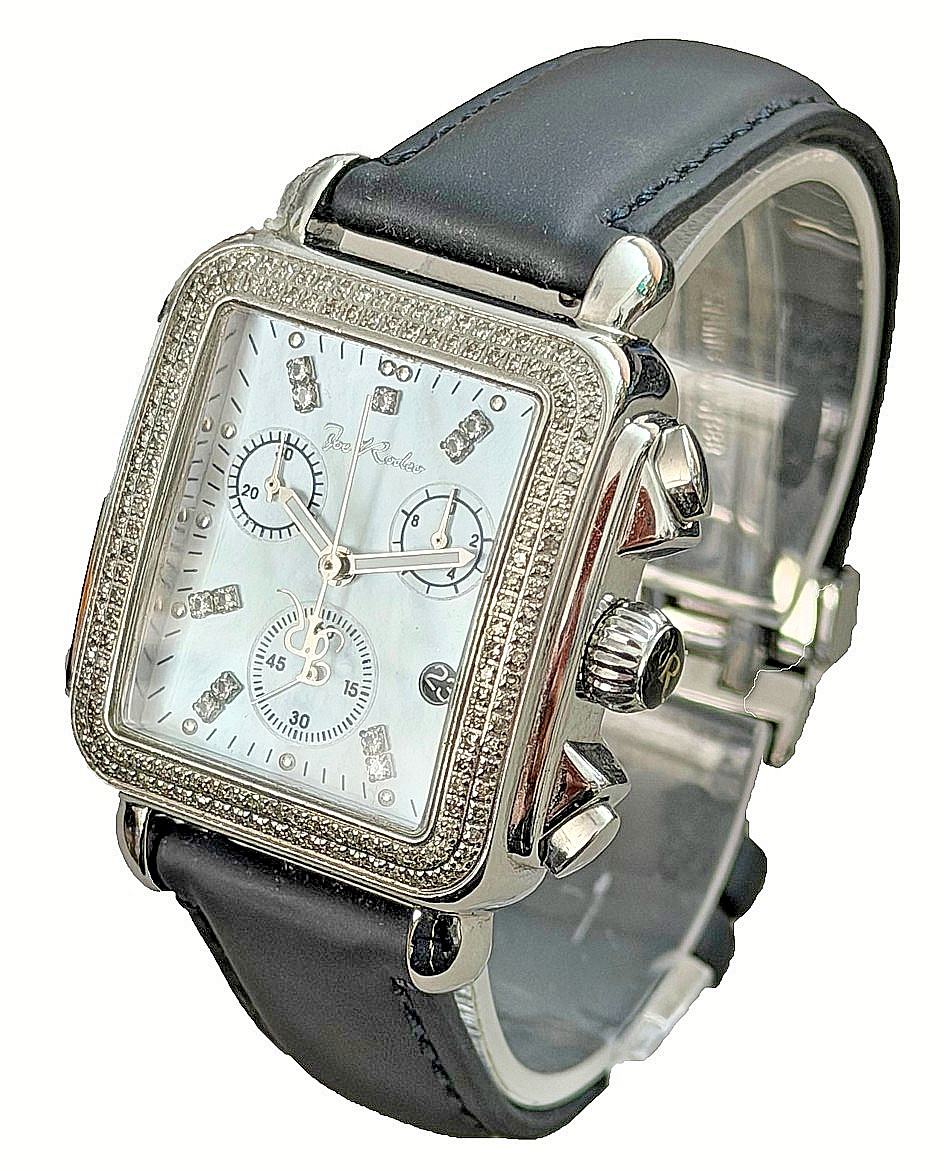 Joe Rodeo Madison MOP Dial Women’s Chronograph Diamond Quartz Watch Women’s