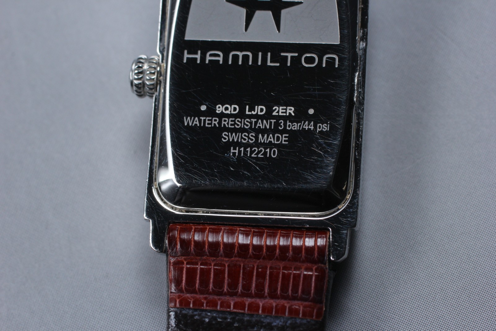 [Exc+5] Hamilton Ardmore H112210 Silver Women’s Square Quartz Watch From JAPAN
