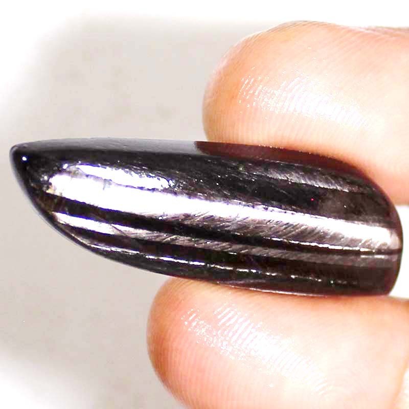 39.45 CT 100% Natural Shiny Hypersthene Fancy Cabochon 14X45X5 mm Loose Gemstone