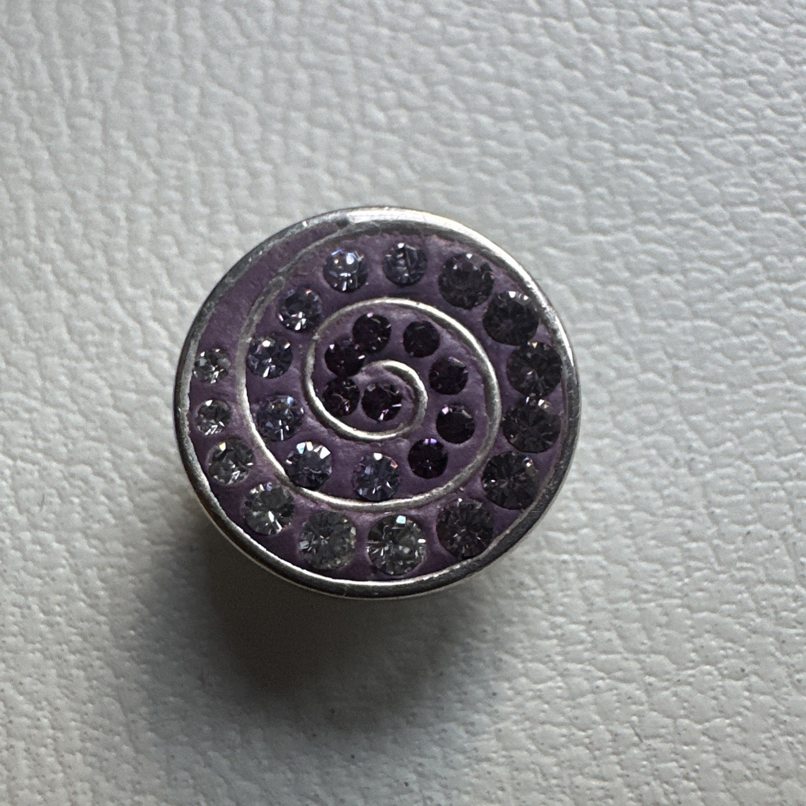 Authentic Kameleon Jewel Pop .925 Sterling Silver Purple Spiral KJP318 Pop