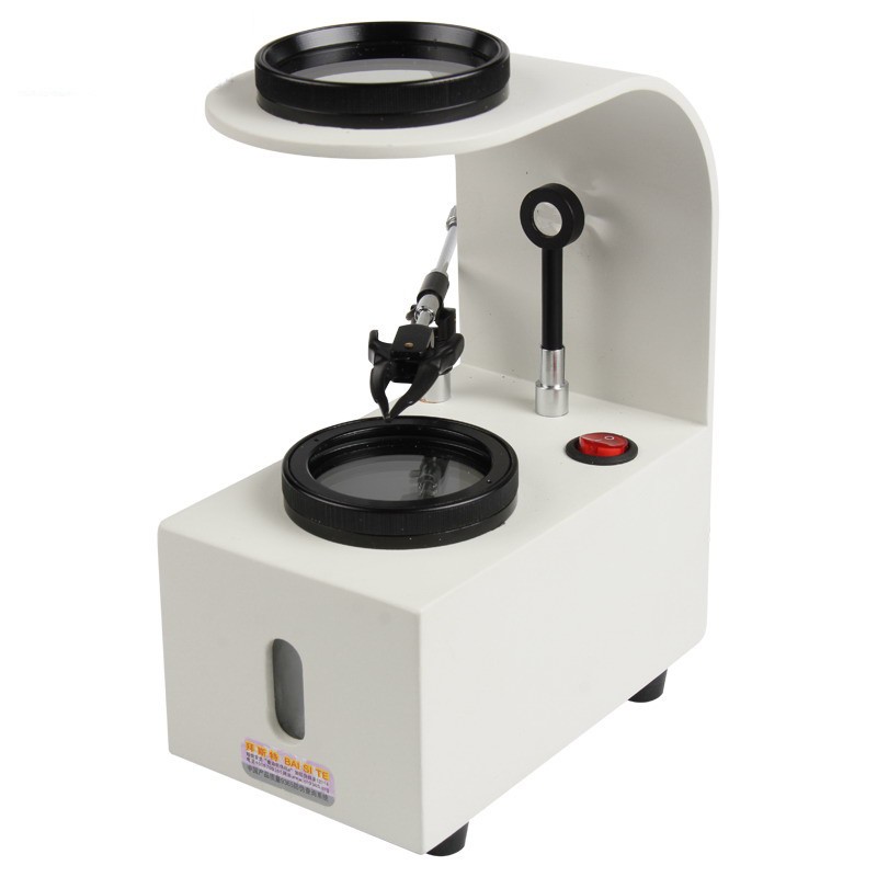 Tabletop Polariscope Desktop Magnifier Gem Identification Tool +Gem Clip