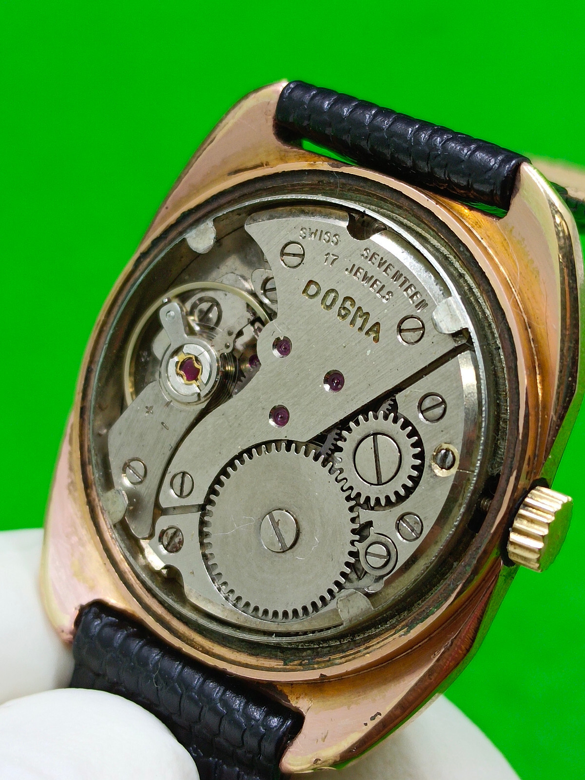 DOGMA watch INCABLOC 17 Jewels Mechanical Manual Date Indicator