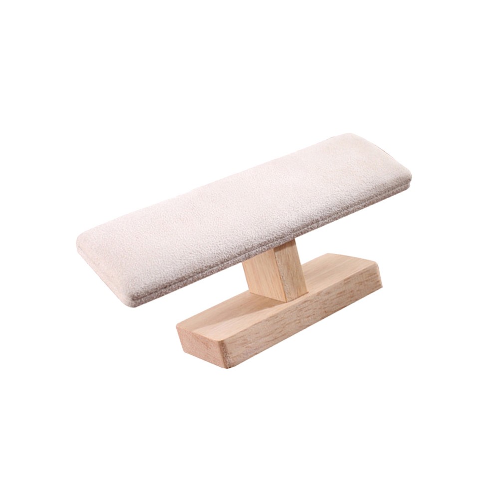Bamboo T Shaped Jewelry Display Stand Home Use 1Pcs 7.9*2.4*3.3in