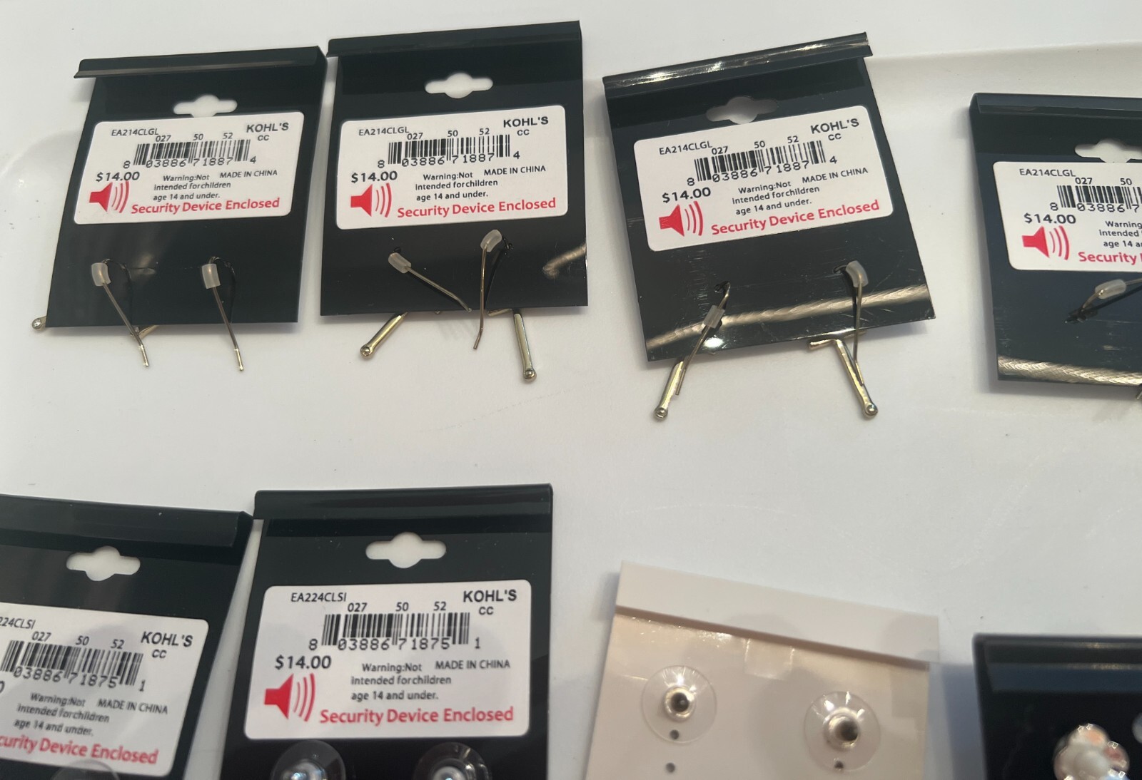 Lot of 13 Pair of New Fashion Earings, Charter Club, Anna Klein, Inc, Apt 9 New