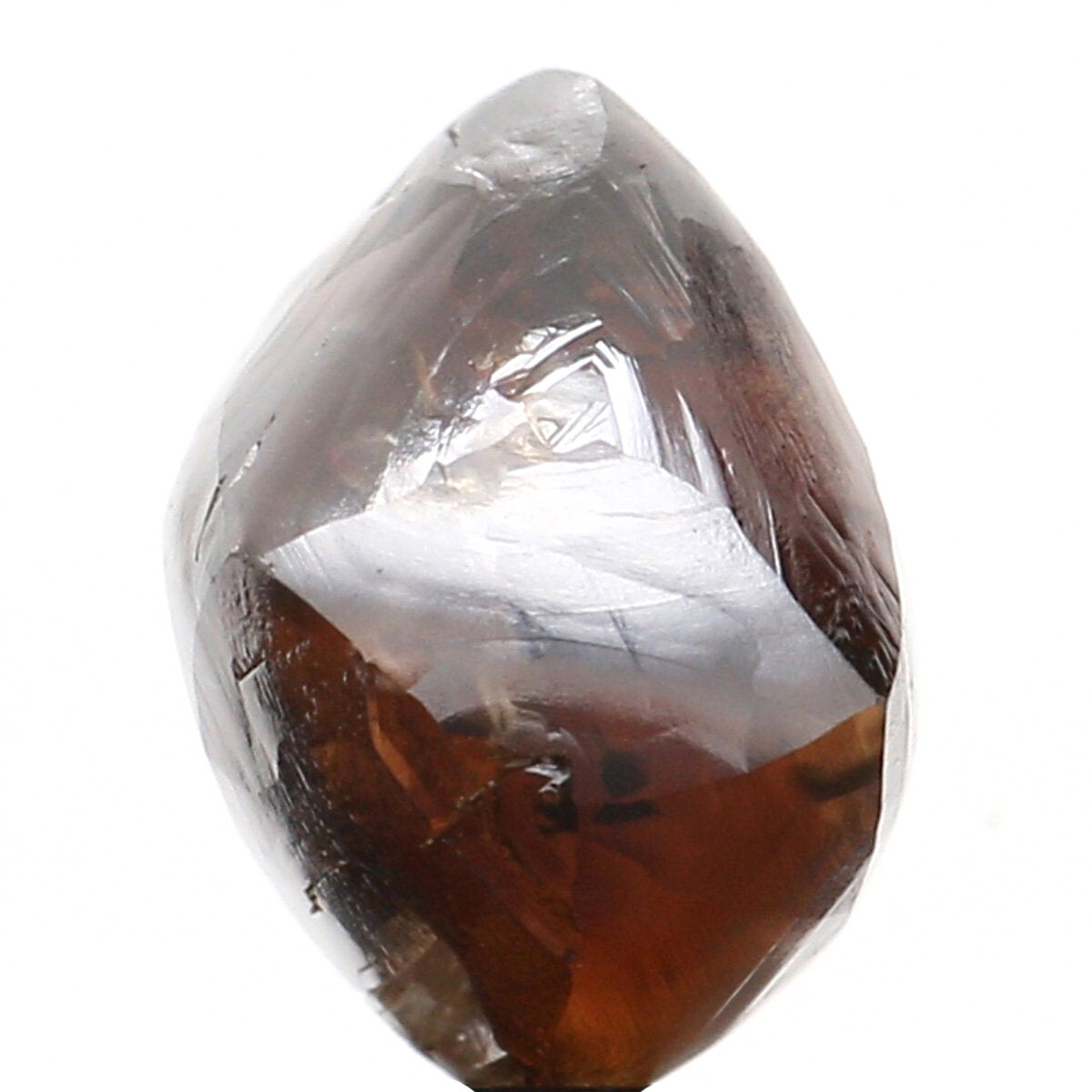 2.56 Ct Natural Loose Rough Shape Diamond 6.80 MM Brown Color Diamond QLB6307
