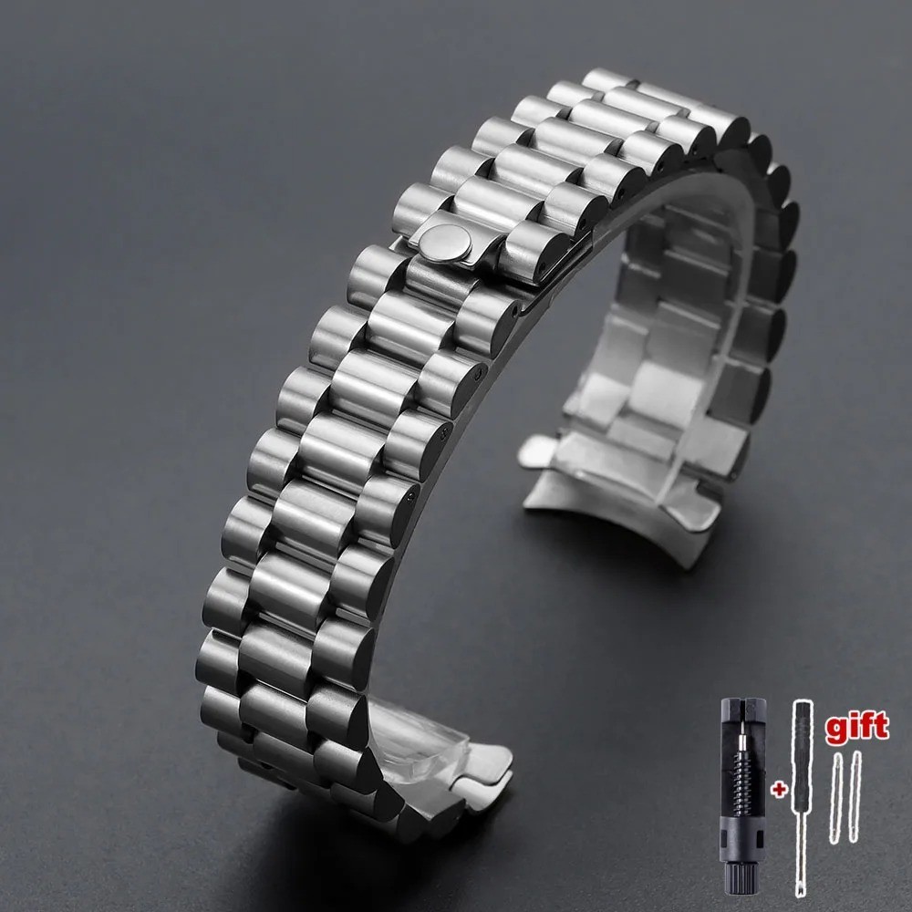 Watch Strap for Rolex for Oyster Perpetual 20mm Curved Stainless