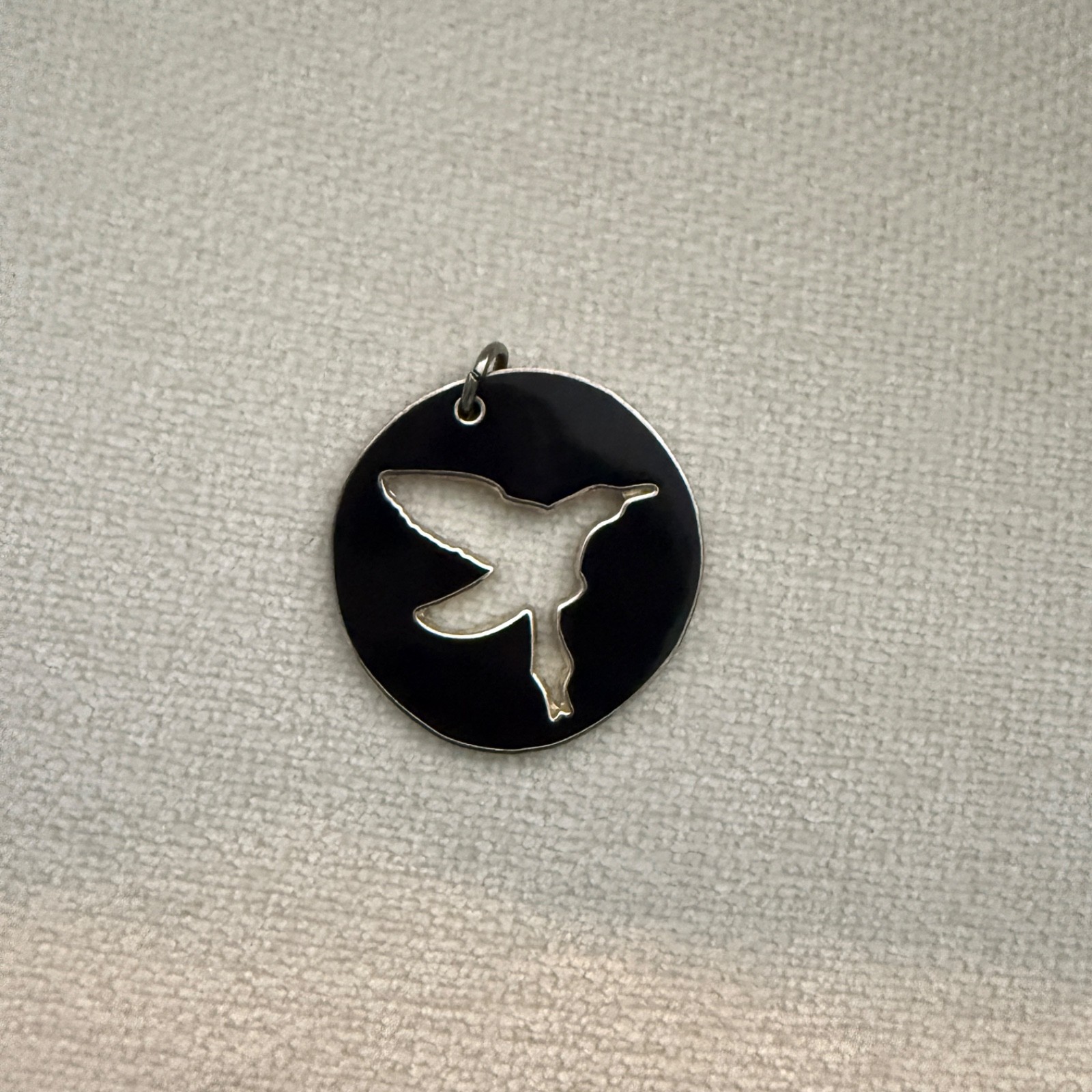 RARE Stella McCartney Rose Absolute Pendant/Key Fob only Silver Tone Goose