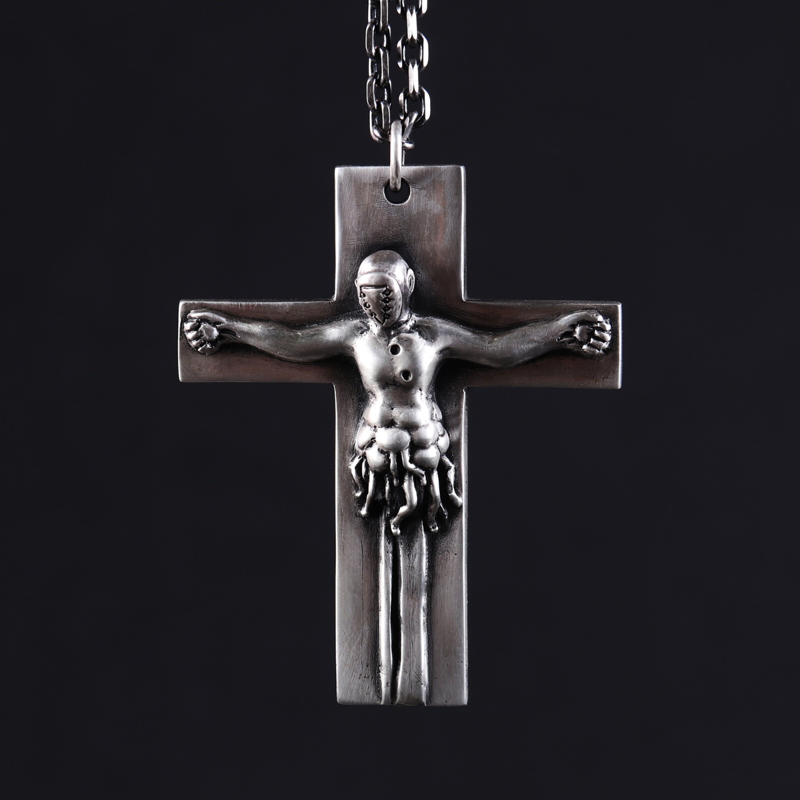 Silver 925 NEON GENESIS EVANGELION Lilith Necklace Nerv Cross Pendant