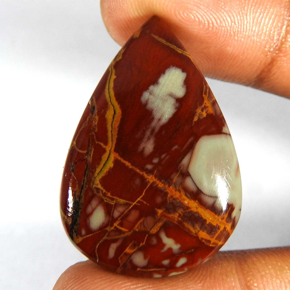 42.80Cts100%Natural Noreena Jasper Pear Cabochon Loose Gemstone