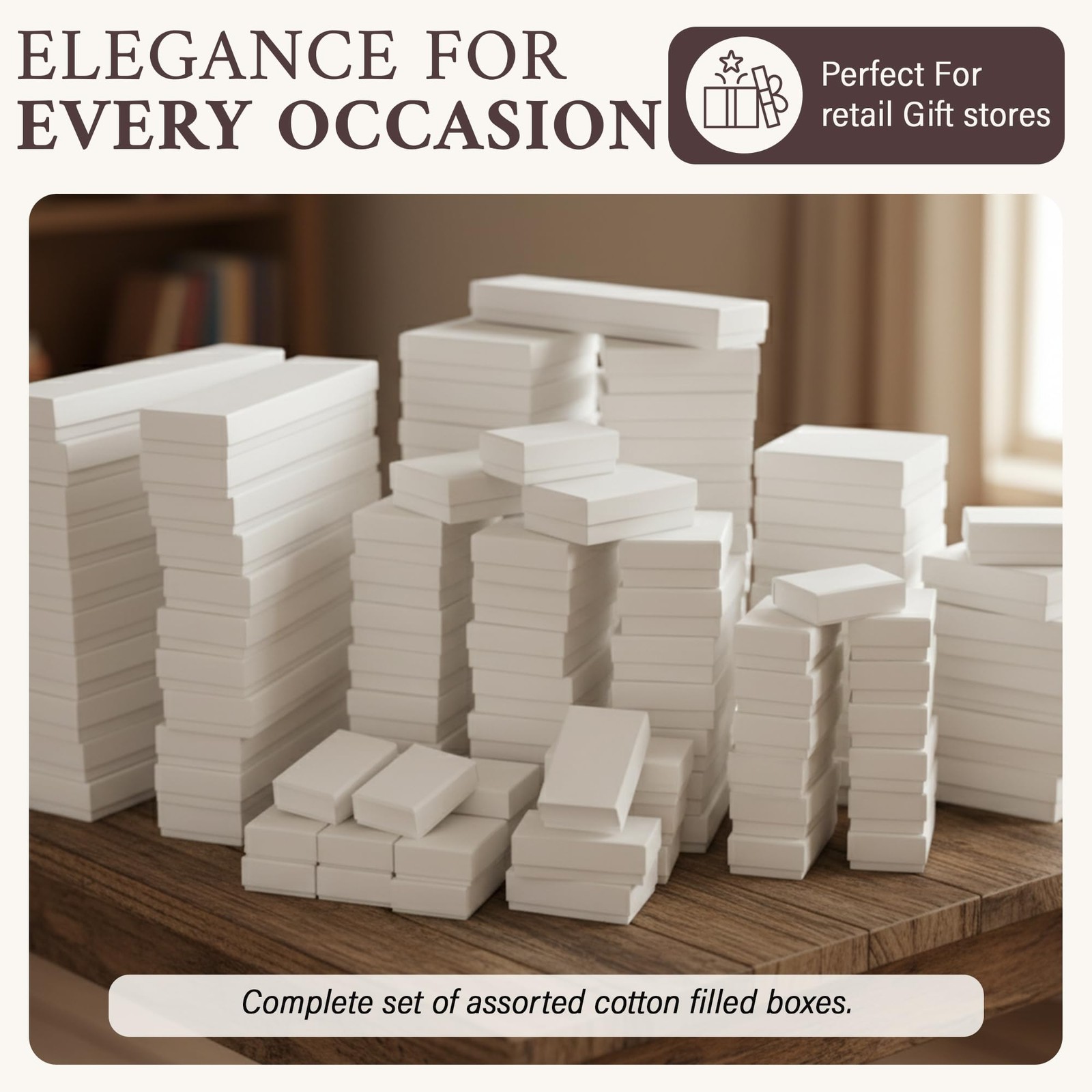 -25 Pack Jewelry Boxes Cotton Filled Assorted Mixed Gift Set for Ring, Pendan…