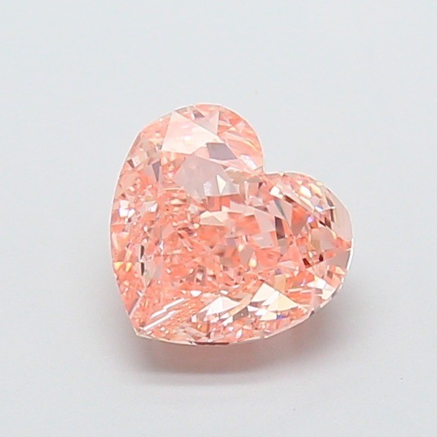 IGI Certified 2 Ct Heart Shape Pink Lab Grown Diamond Fancy Intense VS1