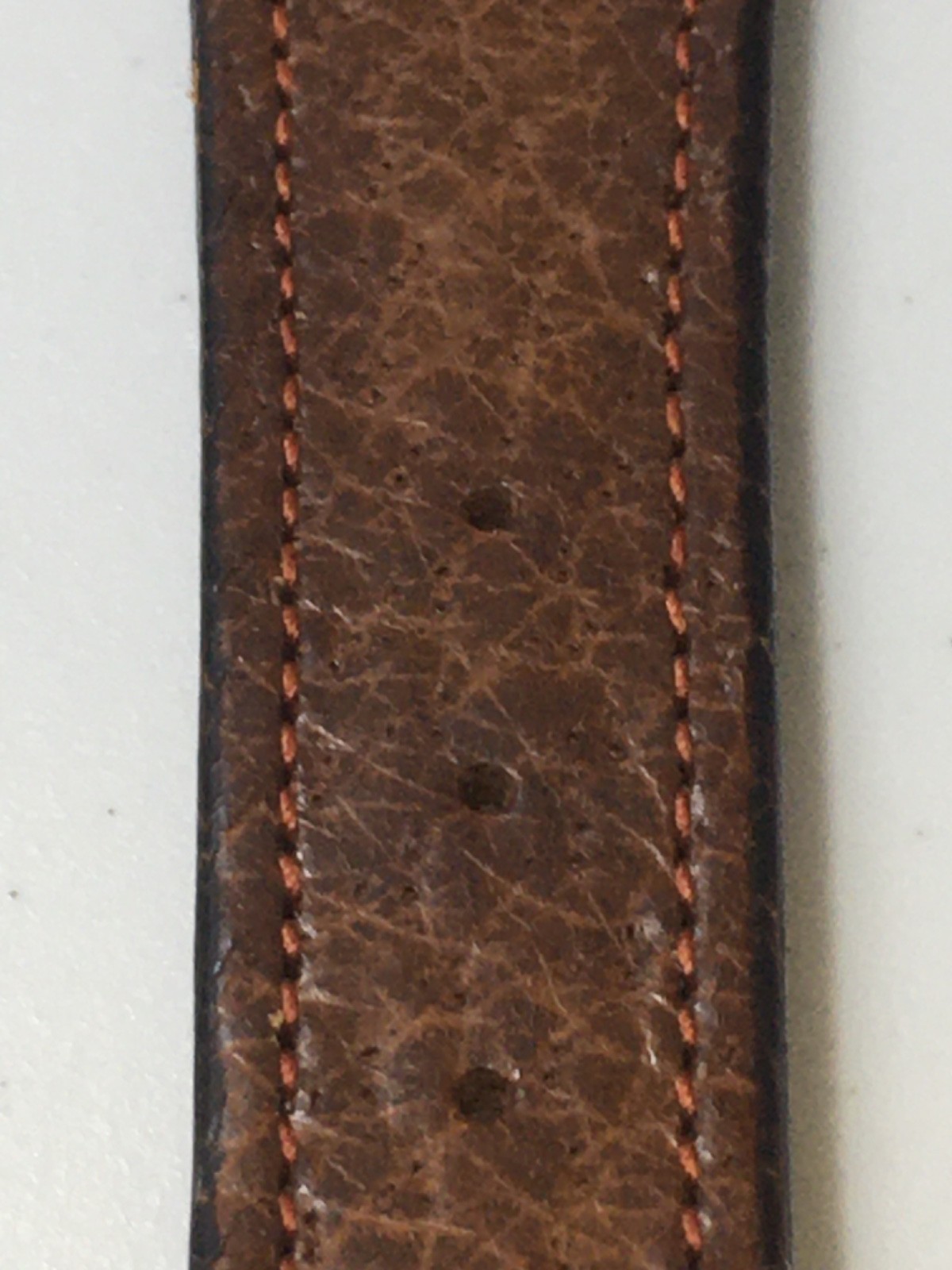 Vintage Pigskin Leather Watch Strap British Hand Made 1950s Open End 19mm N.O.S.