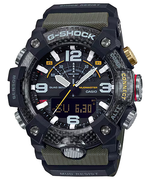 Casio G-Shock MUDMASTER Carbon Core Mud-Resistant Outdoors Mens Watch GGB100-1A3