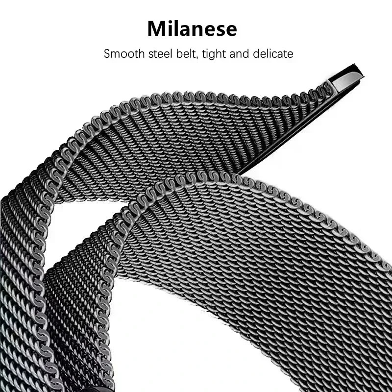 Milanese Loop Strap Watch Band + PC Case For Samsung Galaxy Watch 8 / 8 Classic