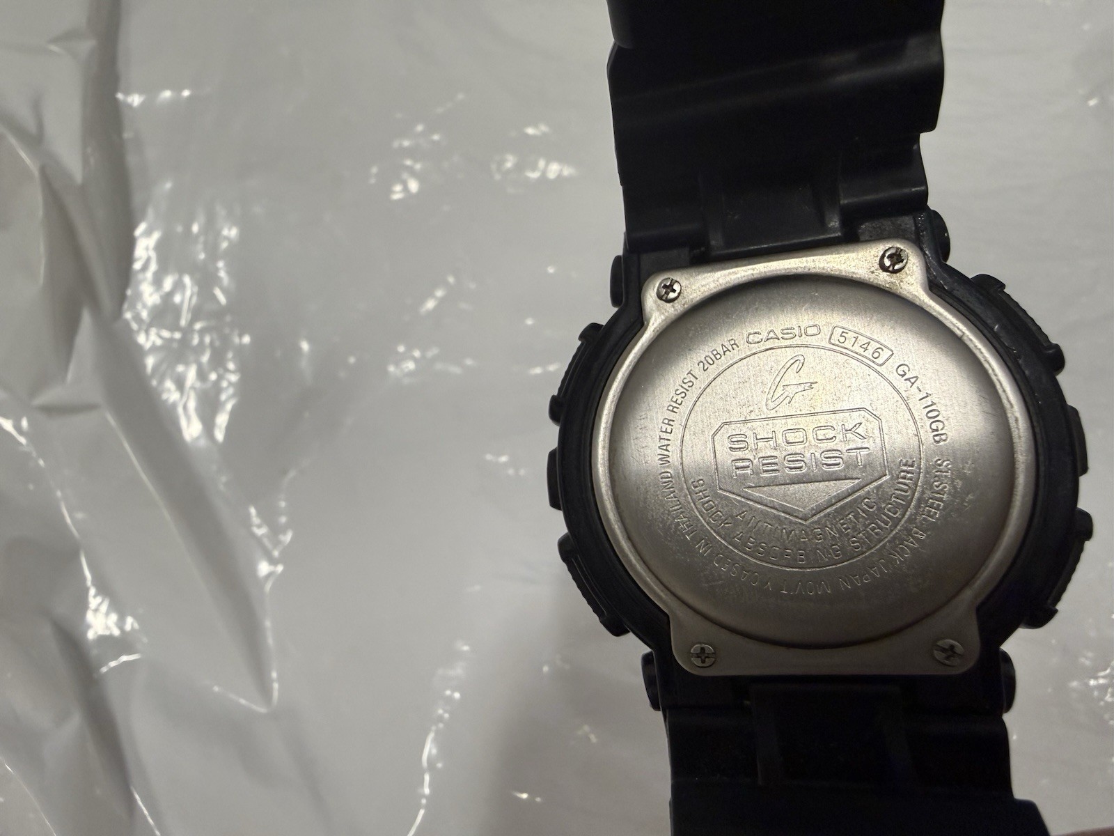Casio G-SHOCK GA-110GB Black/Gold Analog Quartz 200m Resin Band Men’s