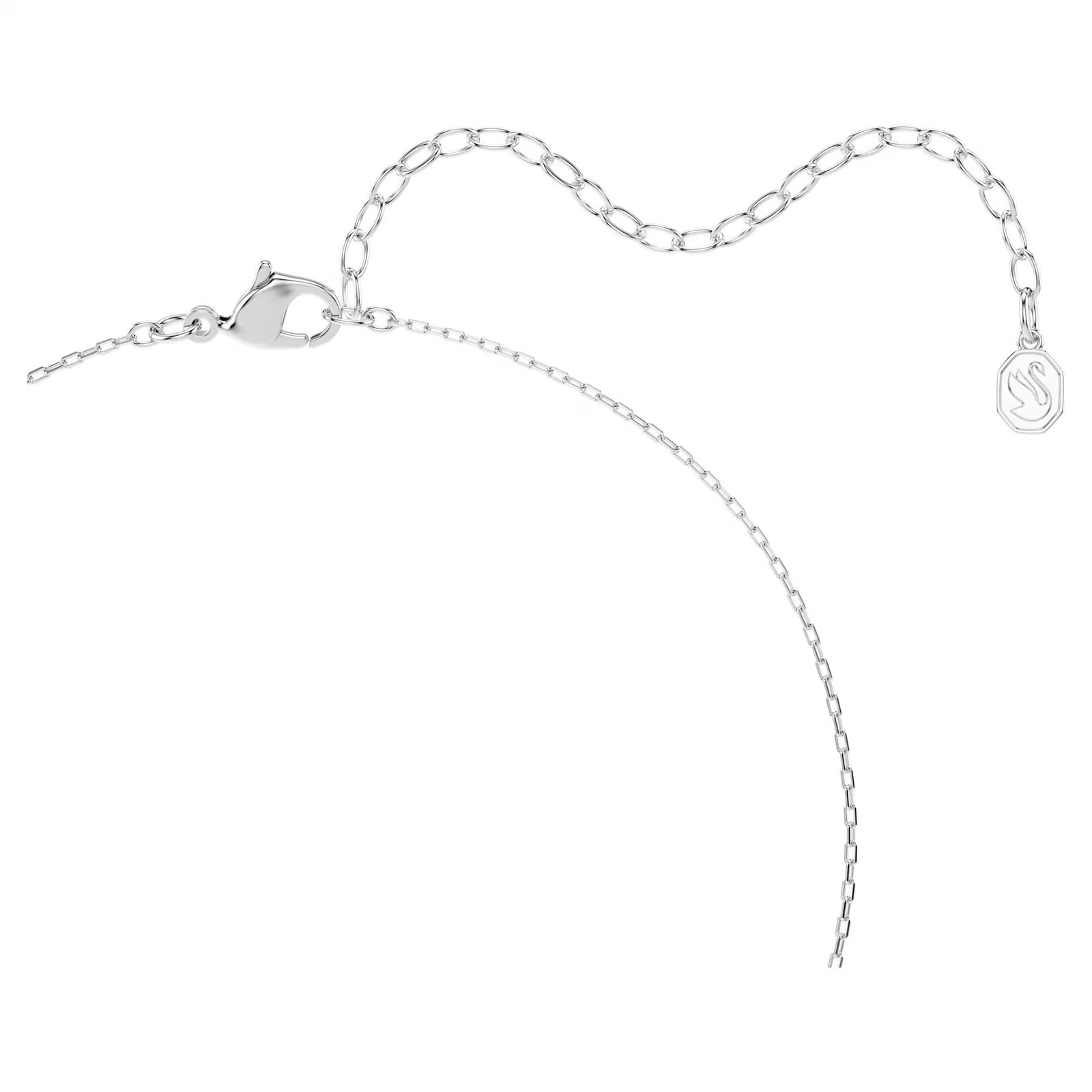 Swarovski Zirconia Una Angelic Pendant, Mixed Cuts Green, Rhodium Plated 5757785