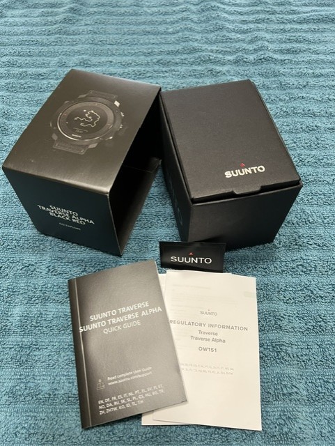 Suunto Traverse Alpha Black Red Smart Watch – GPS – Amazing Condition!