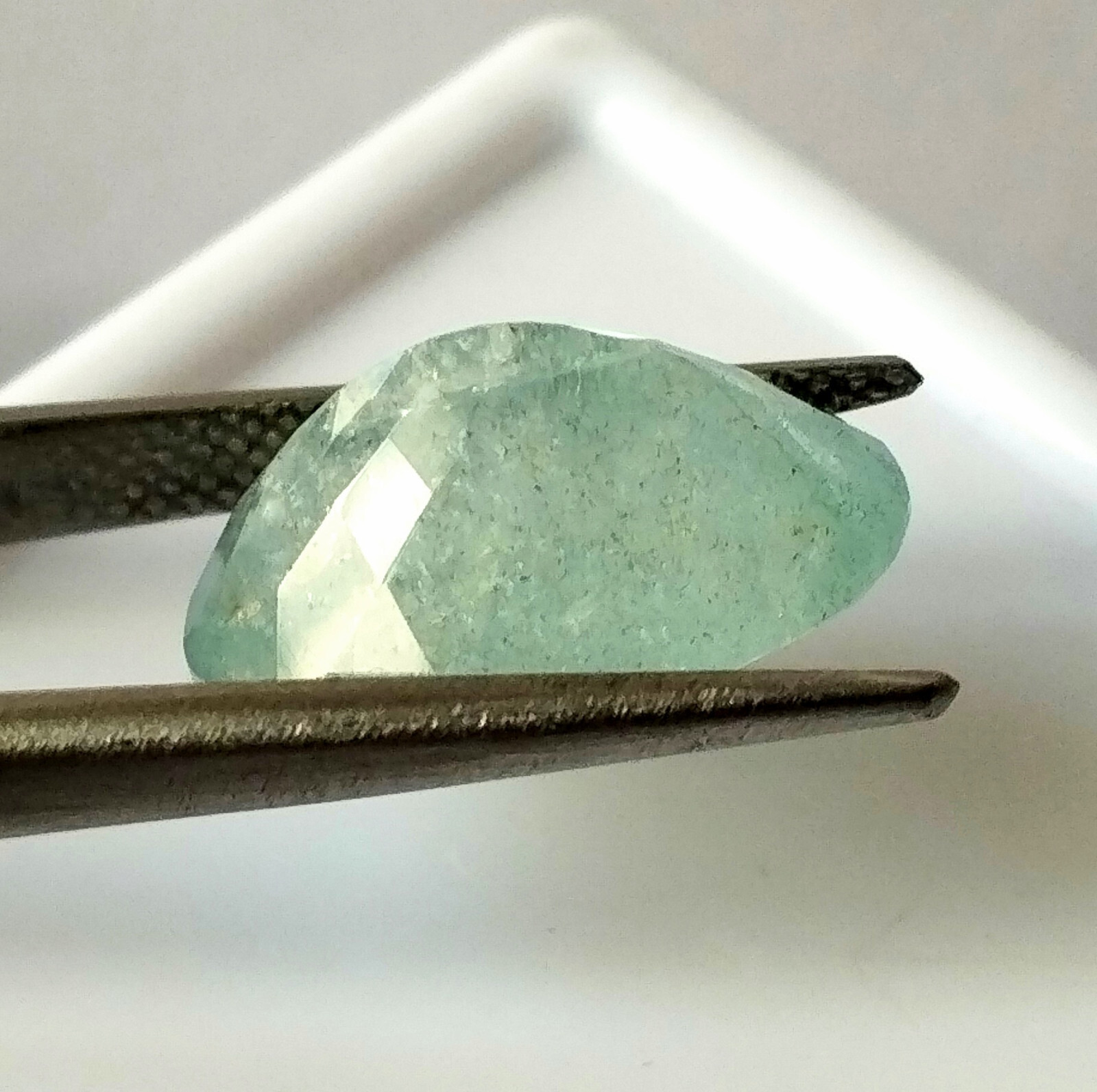 Untreated Aquamarine Faceted Oval 7.25 Carat 15.7X10.9 mm Natural Loose Gemstone