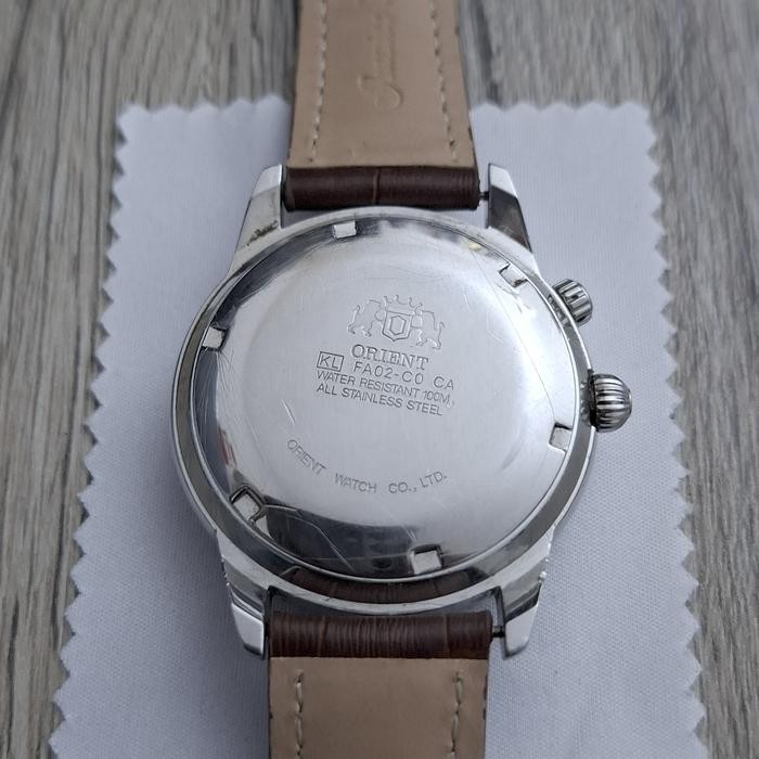 Rare Orient King Master World Time Chronograph Black Dial Date Watch Vintage Men