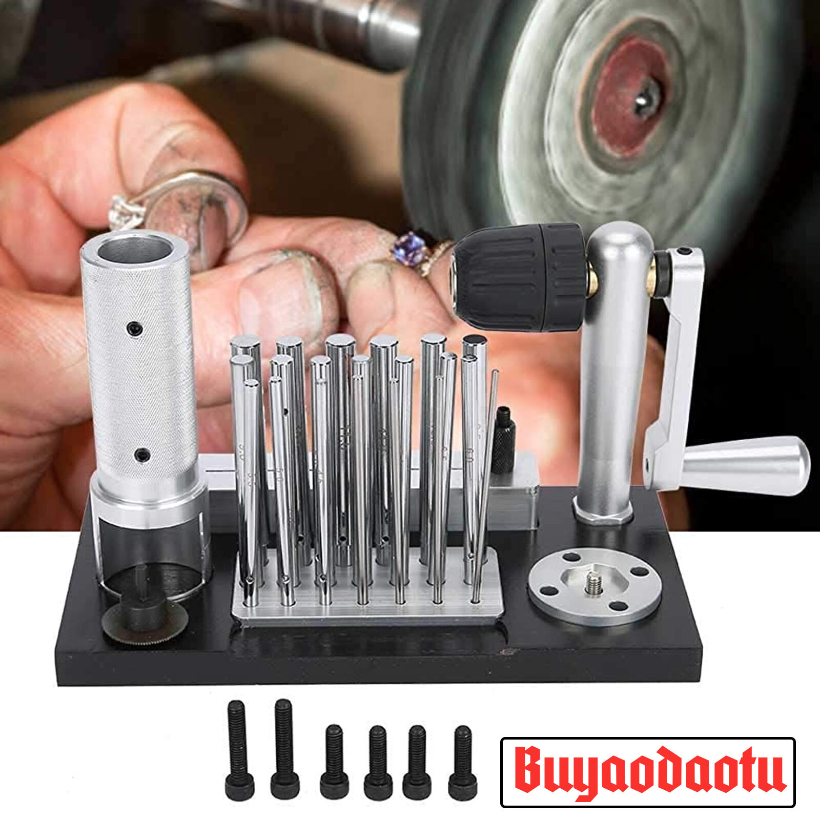 Jump Ring Maker Jewelry Tool Bending Manual Wire Drawing Machine 2.5mm-12mm