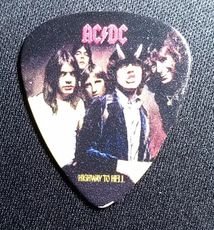ACDC Angus Young Highway to Hell Guitar Pick Plectrum Rock Metal band AC/DC