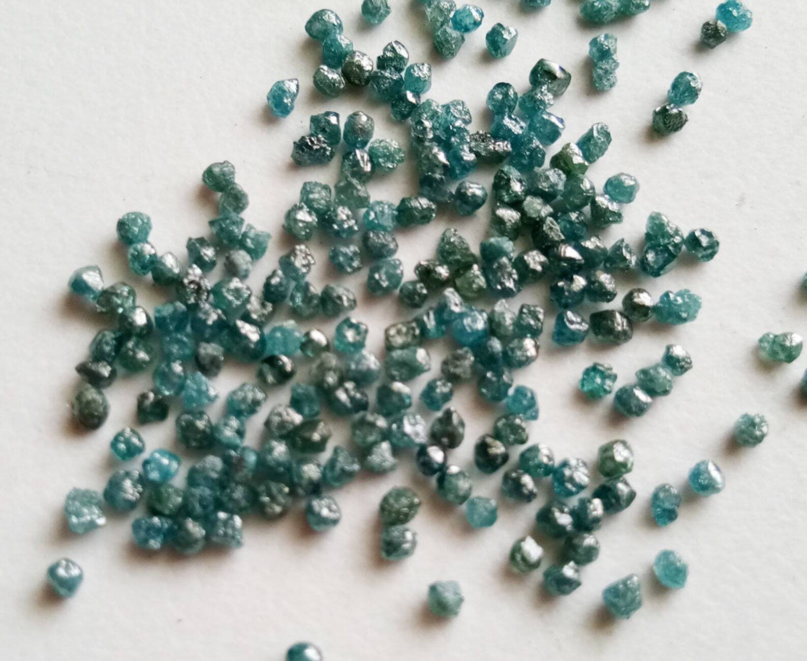 2mm Raw Blue Loose Rough Rondelle Diamond for Jewelry (1 Cts to 5 Cts)