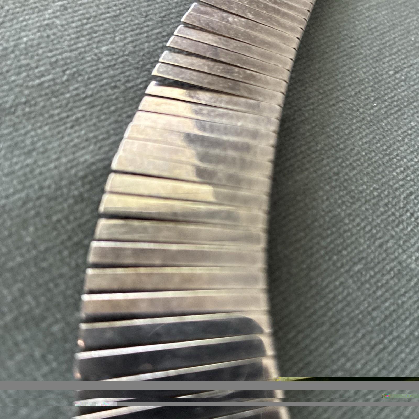VINTAGE 925 STERLING SILVER CLEOPATRA FRINGE COLLAR NECKLACE ITALY 16” 40g