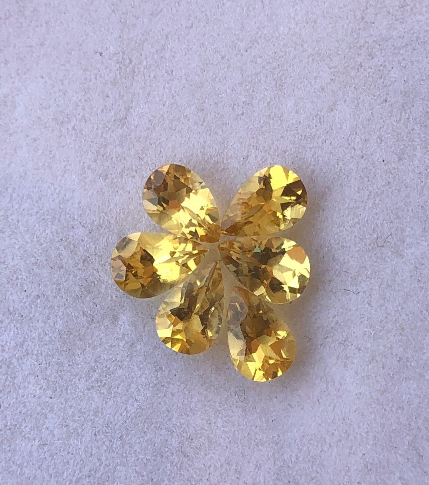 2.15carat Natural Yellow Beryl Heliodor Pear Faceted Loupe Clean 6.50×4.40mm