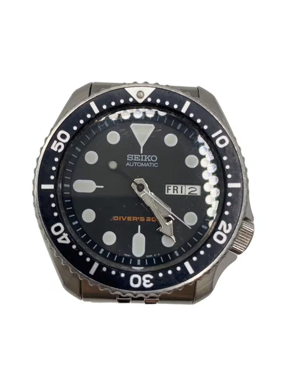 [B1S] Seiko SKX007 Diver Automatic Black Dial Stainless Steel Watch [z2z]