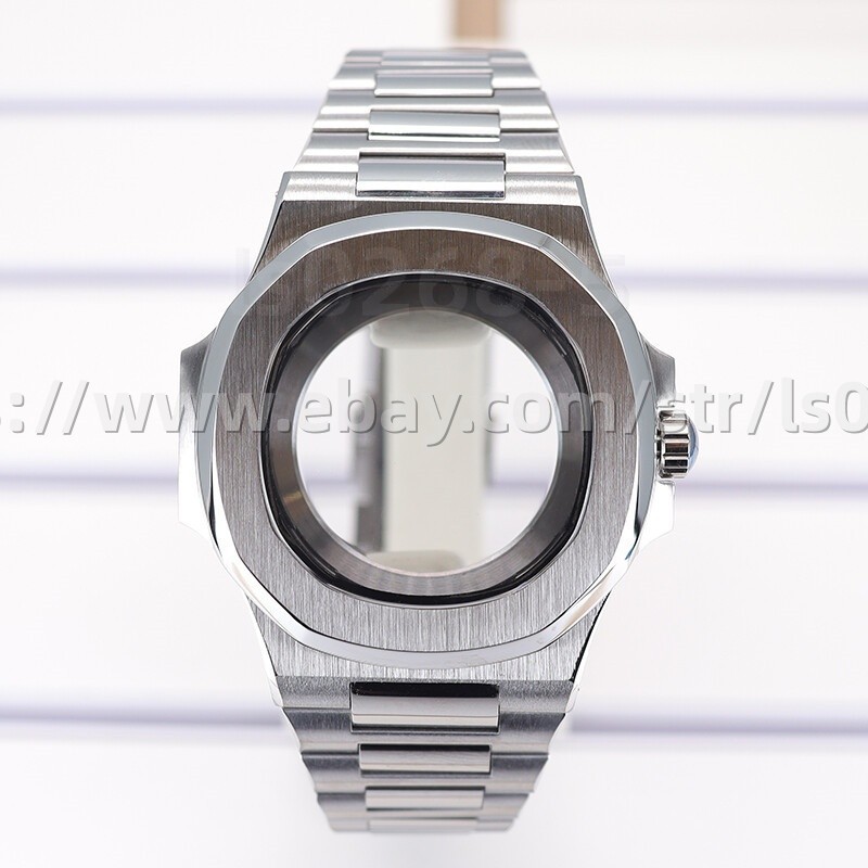 39.5mm Rose Gold Watch Cases 904 Strap Sapphire Glass For NH35 36 Movement