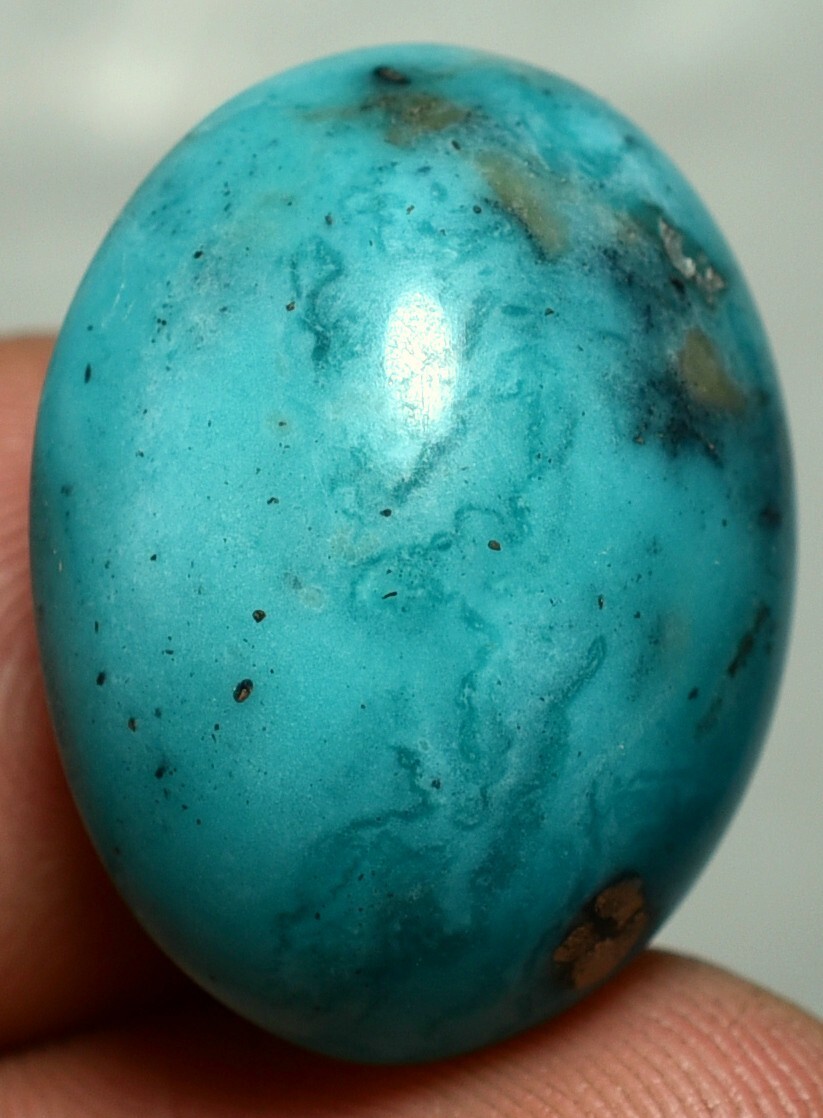 45.25 CT Mesmerizing Natural Blue Turquoise Feroza 100% Irani Cabochon Gemstone