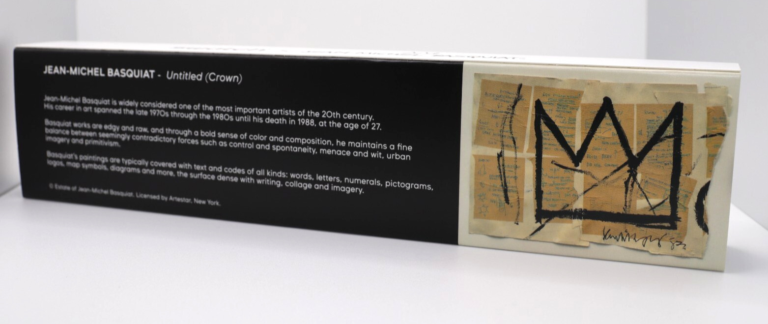 New Swiss Made Swatch UNTITLED BY JEAN-MICHEL BASQUIAT SUOZ355 ART 41MM ART Work