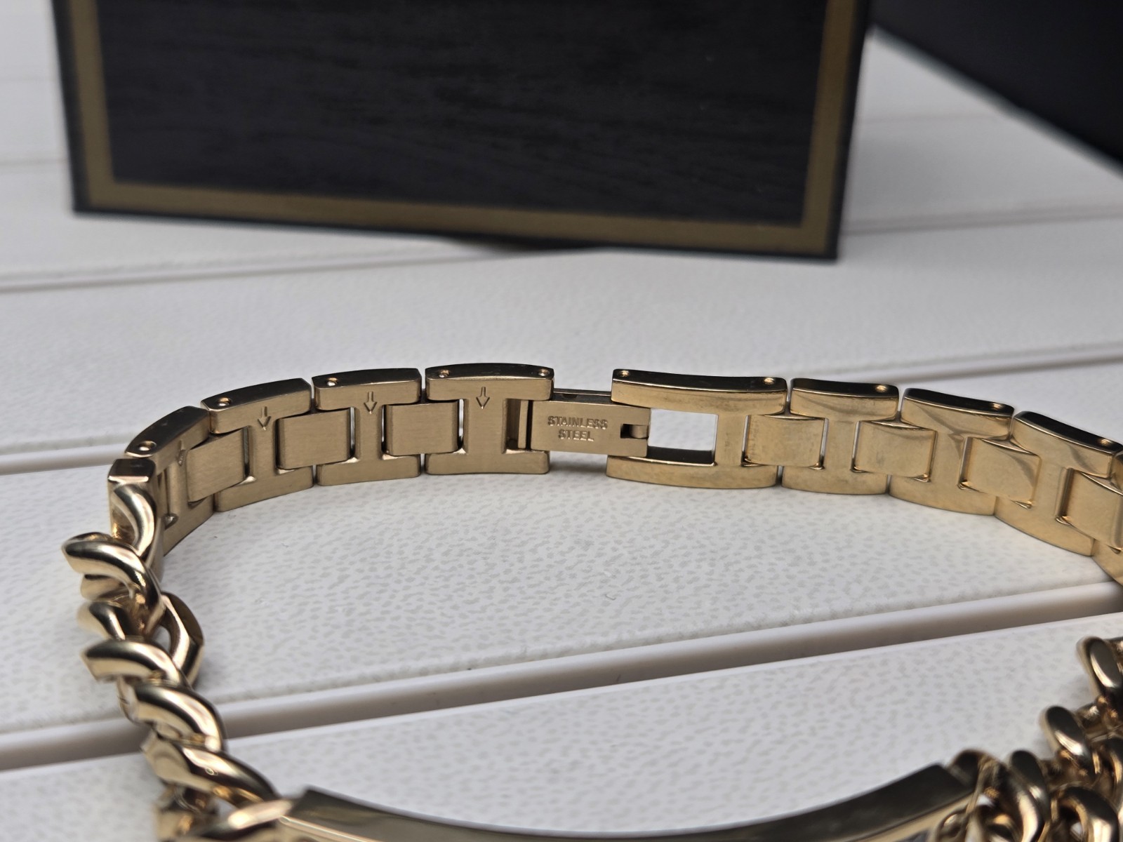 Bulova 98K106 Genuine Gold Tone Crystal Bracelet OEM Gift Set Bracelet Only
