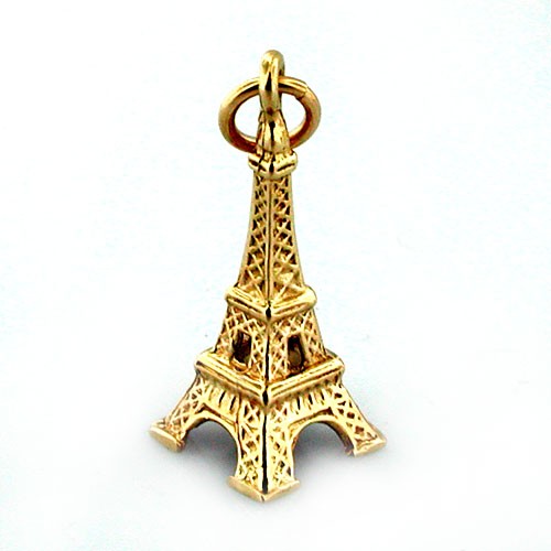 Eiffel Tower 14K Gold Travel Charm – Paris