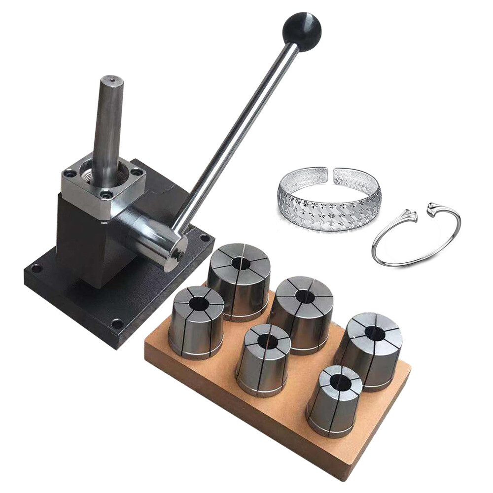 Bangle Bracelet Stretcher Enlarger Machine Jewelry Expander Equipment & 6 Dies