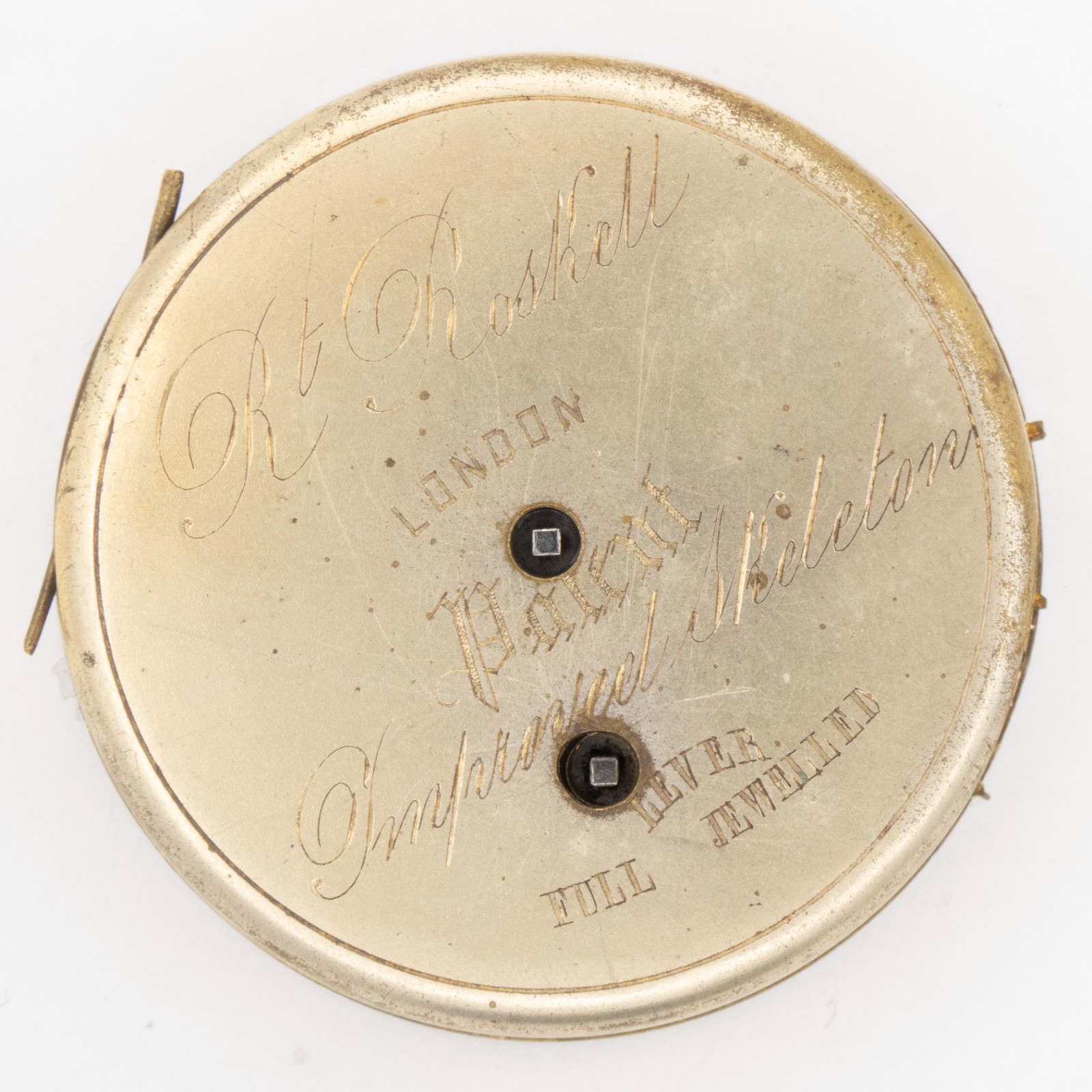Robert Roskell 48.5 x 11.6 mm Key Wind Antique Pocket Watch Movement
