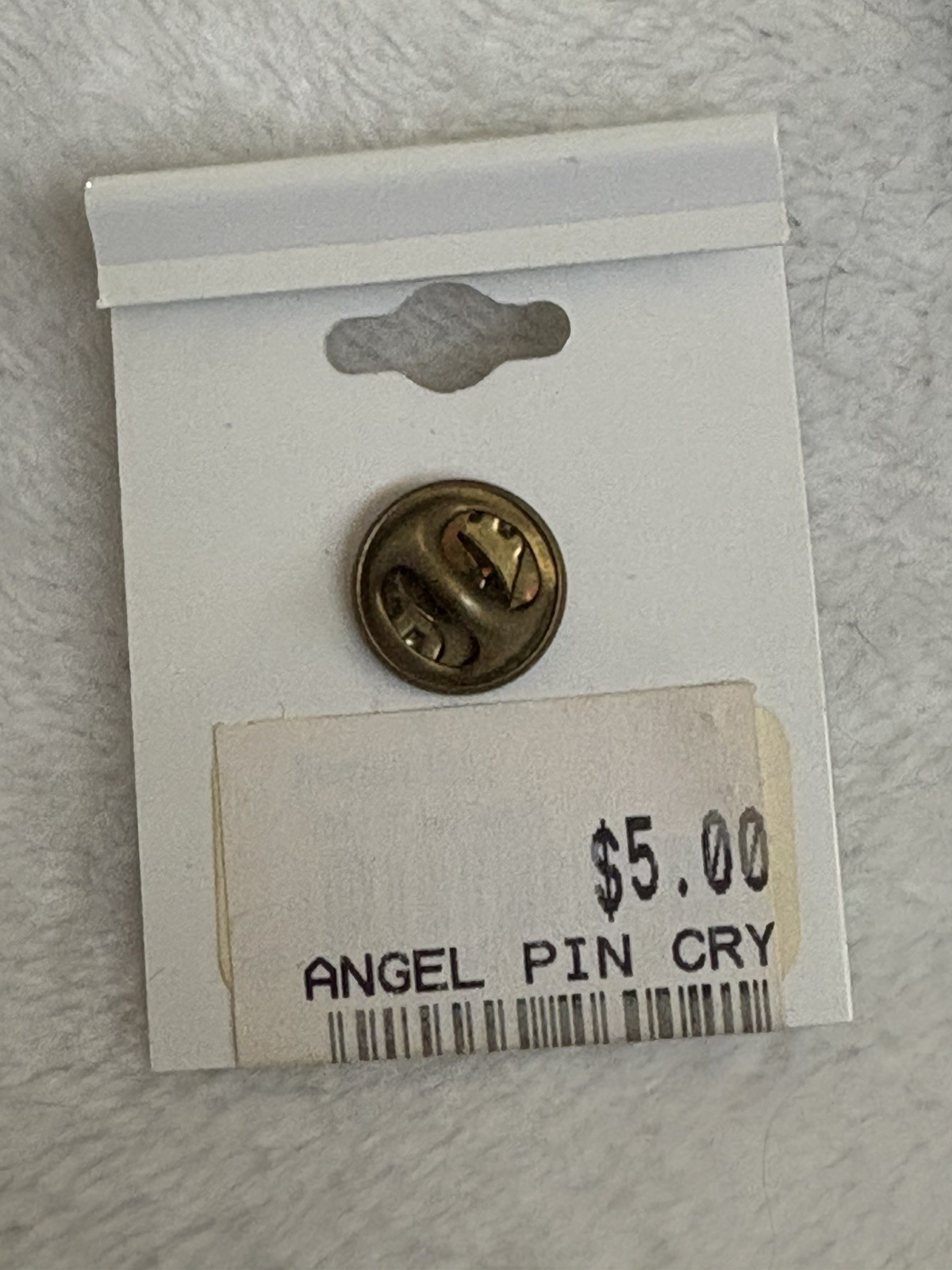 ROMAN INC Heavens Pearls Angel Pin Brooch August Peridot Green Birthstone USA