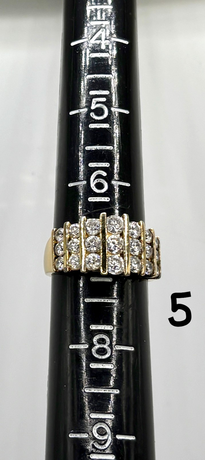 10 pc Lot Of Vintage Signed 925 Sterling Silver CZ Rings Sizes 6.5 ~ 9 50 Grams