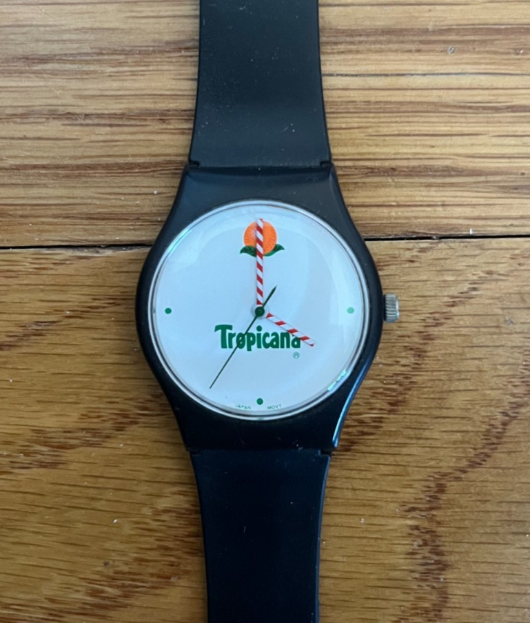 Vintage Tropicana Watch from Tropicana Orange Juice (Not currently working)