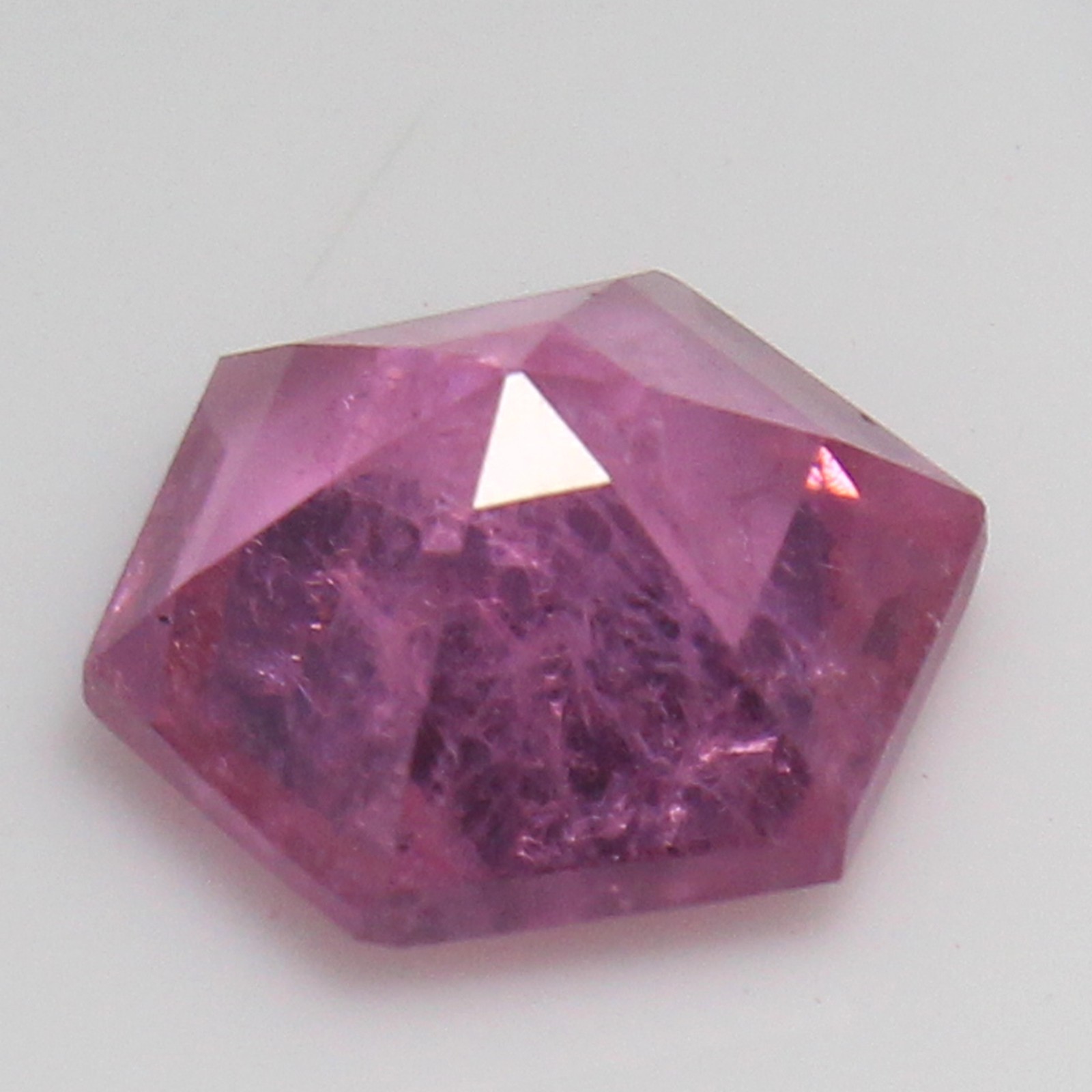 Unheated Natural Certified MONTANA Pink Sapphire 10.00 MM Hexagon Loose Gemstone