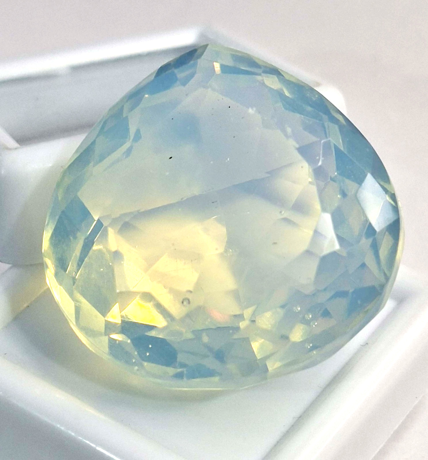 Fabulous Blue Fire Opal Pear Cut 58-60 Ct Loose Certified Gemstone SB326