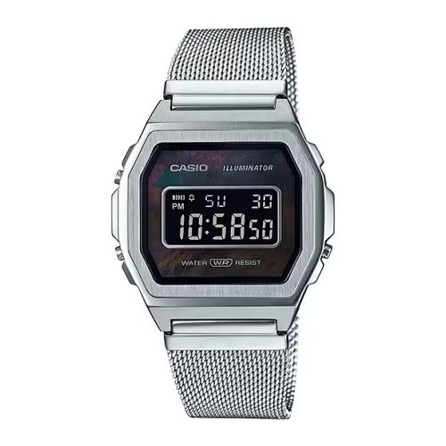 Casio Stainless Steel Band Adjustable Clasp A1000M-1BVT – Vintage