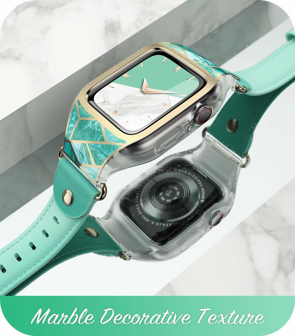 i-Blason For Apple Watch 6 SE 5 4 3 2 1 Wristwatch Band Strap Bumper Case Women