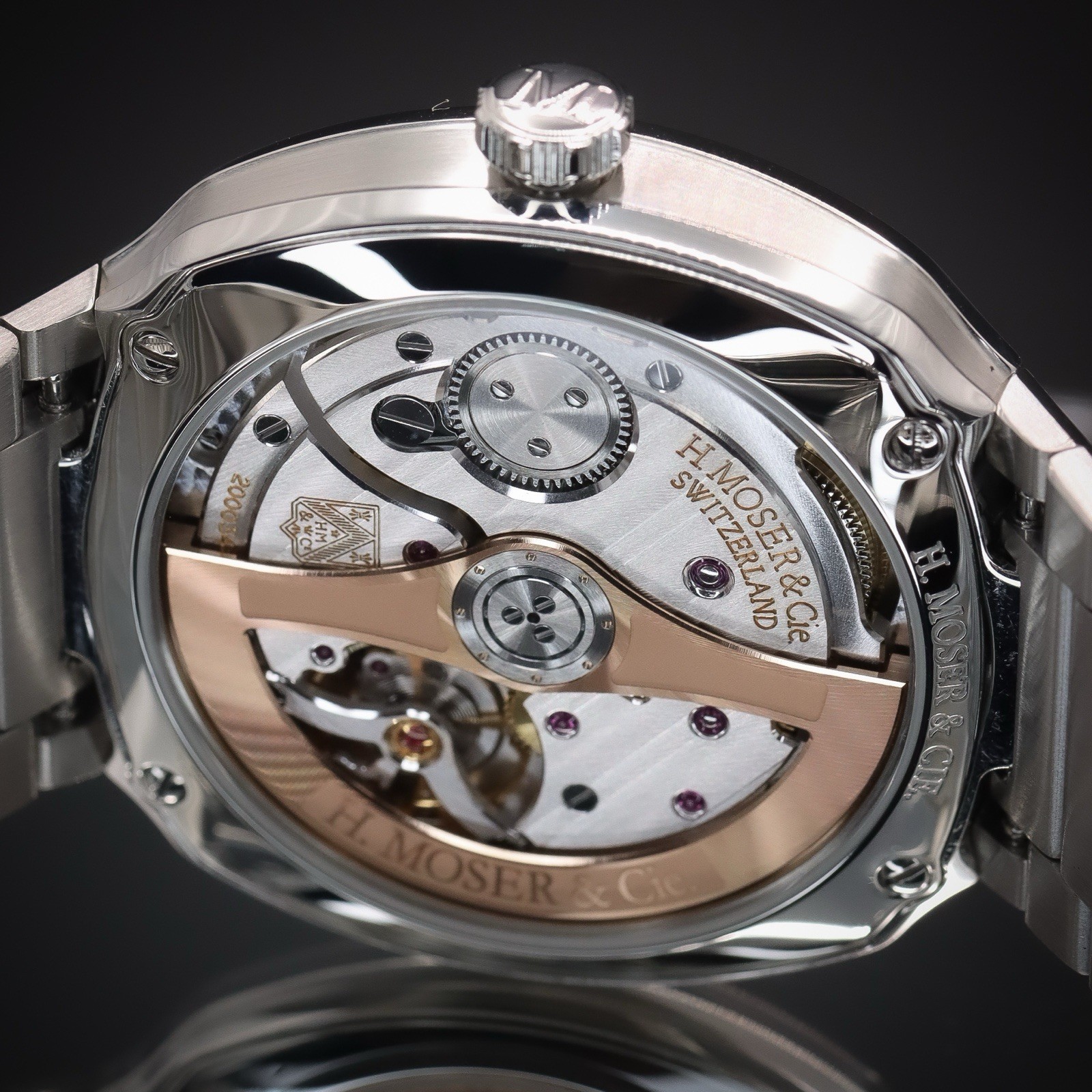 H. MOSER & CIE. Streamliner Centre Seconds “Smoked Salmon” 6200-1207 Full Set