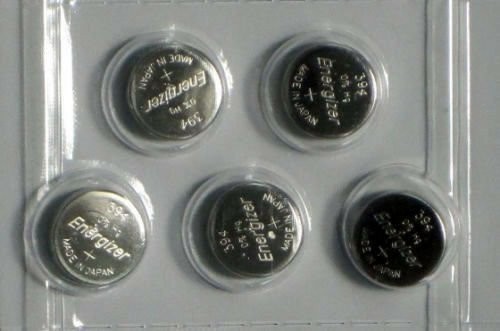 5 Pk Energizer 394/380 SR936SW Watch Battery Made in japan