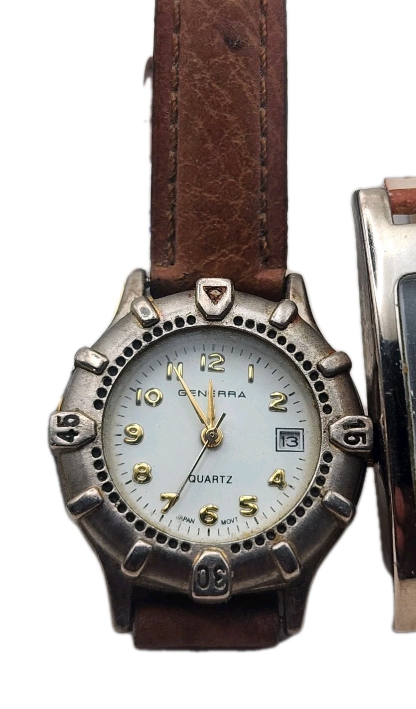 Lot Of 9 Vintage Estate Sale Watches. Working W New Batteries. Condition Varies